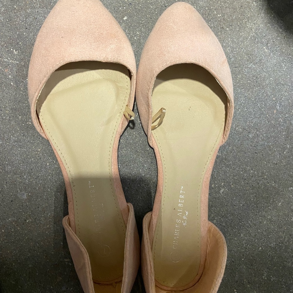 Charles Albert Peach Color Flats